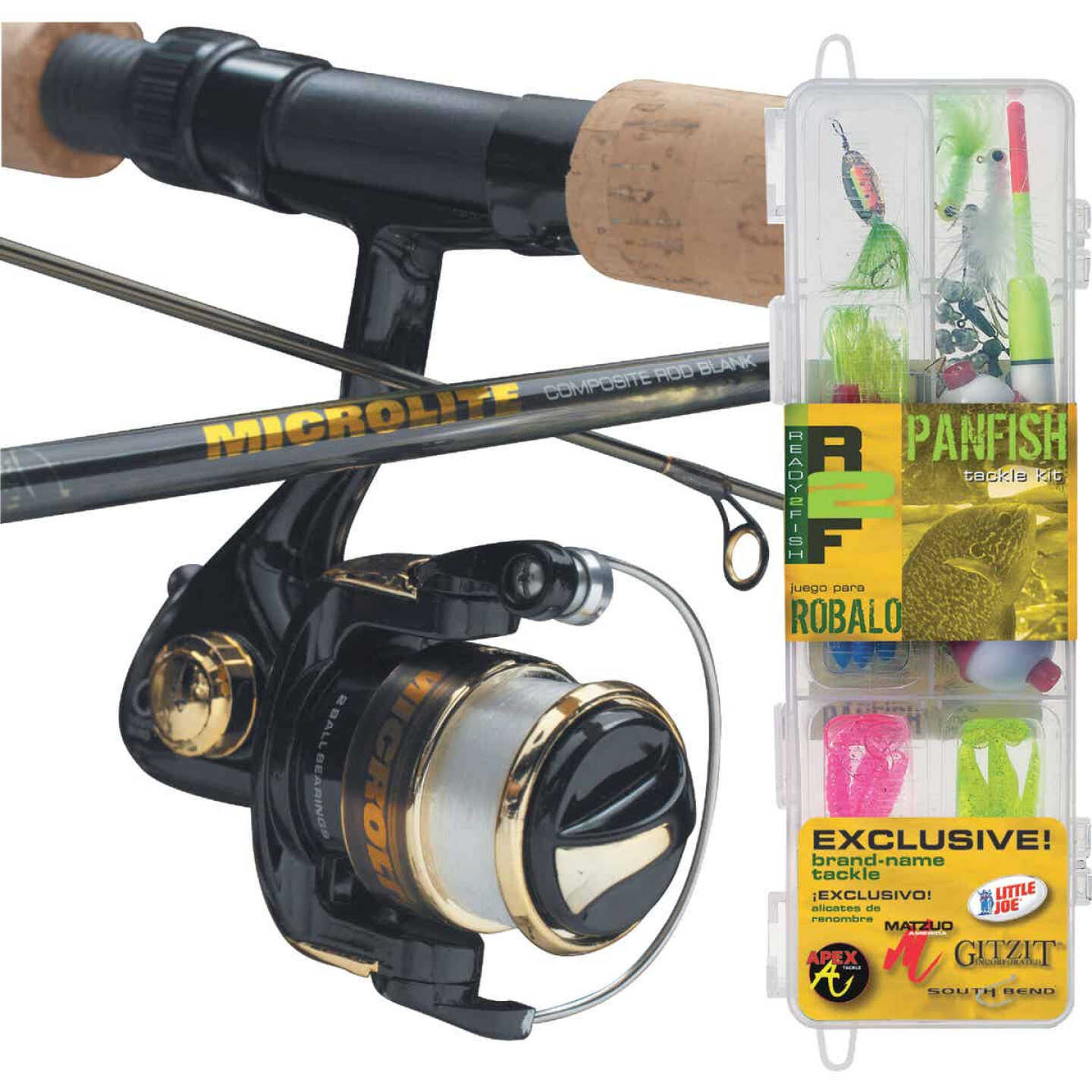Ready 2 Fish Just Add Bait 5 Ft. 6 In. Telescopic Fiberglass Fishing Rod & Spinning  Reel Combo - Modern Building Products